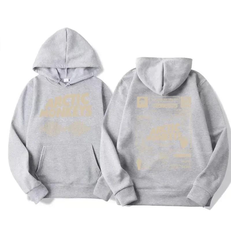 Ретро-рок Arctic Monkeys Музыкальный альбом Графические толстовки Унисекс Винтаж Оверсайз Y2k Хип-хоп Толстовка Панк Свитшот Тур Двусторонний