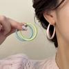 Macaron Color Drip Earrings Women'S Summer Simple Personality Fashion Versatile Temperament Earrings Earrings Earrings
