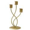 Taper Candle Holder Metal Curved Candle Holder Table Centerpiece Tapered Pillar Candles Holder for