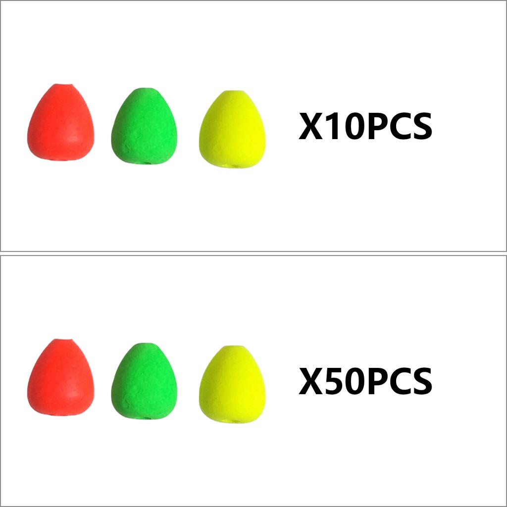 10 шт./50 шт. Пенопластовые поплавки Овальные Индикаторы поклевки для нахлыста Поплавки для оснасток для помпано Яркого цвета Поплавки для оснасток для рыбалки на форель