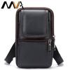 Men Shoulder Messenger Crossbody Bag To Belt Man Fanny Casual Men's Waist Bags Leather Small Phone Pouch Case 7488
