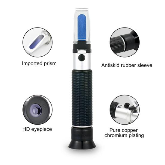 0-50% профессиональный рефрактометр для меда, высокая точность, функция калибровки, удобная ручка, измеритель концентрации молока