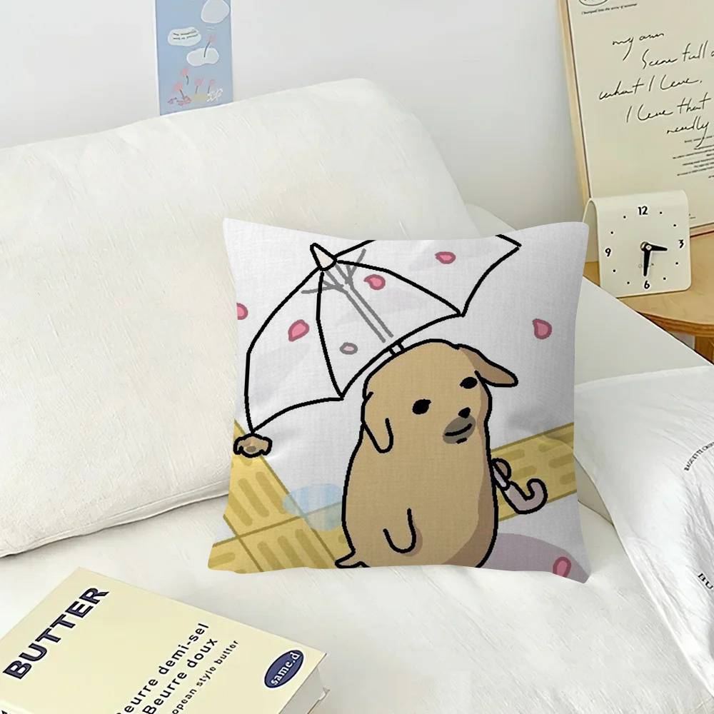 Funny anime meme nnudaeng dog Pillow Gift Home Office Decoration Pillow Bedroom Sofa Car Cushion CoverPillow Case