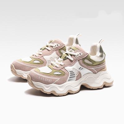 Подошва толщиной 8,5 см увеличивает рост, натуральная кожа, прогулочная платформа, спортивная обувь для спорта на открытом воздухе, спортивная обувь для бега, массивные кроссовки