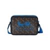 Coach Charter 24 Classic Horse And Carriage Logo Print Canvas And Leather Medium Crossbody Bag Men bags Dark-Blue C8445-JITX1