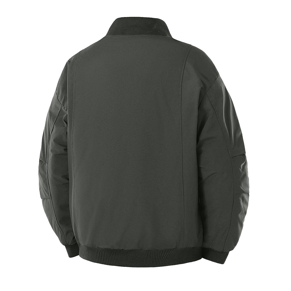 Мужская повседневная однотонная куртка с воротником-стойкой, водонепроницаемая и ветрозащитная, на хлопковой подкладке, мужская теплая куртка в стиле ретро на хлопковой подкладке