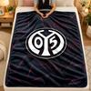 Flannel BlanketMainz FC Warm Soft Throw Blanket for Indoor Sofa Bed Living Room Use