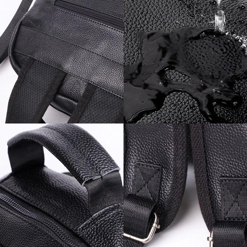 Рюкзак Zency из мягкой воловьей кожи большой вместимости, женский рюкзак, модная школьная сумка, противоугонные водонепроницаемые сумки для мужчин и женщин