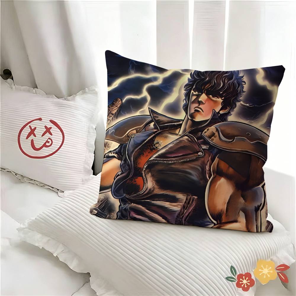 ПК Классический Аниме-экшен HHokuto No Ken Наволочка Модная Квадратная Наволочка Спальня Диван Комната Декор в стиле Ins Отдых