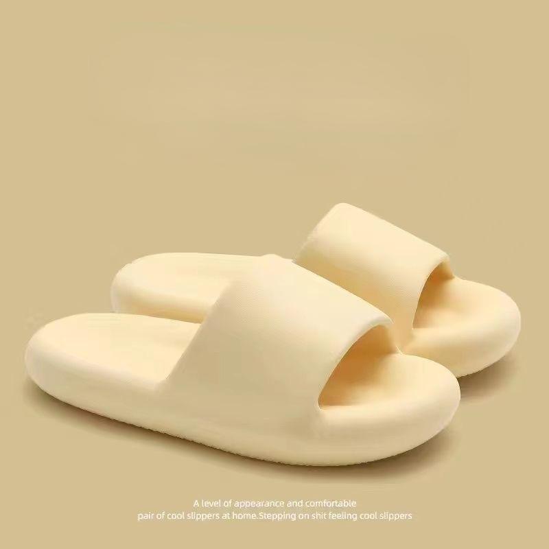 Тапочки на платформе, женские летние домашние нескользящие домашние тапочки для ванной комнаты, парные тапочки