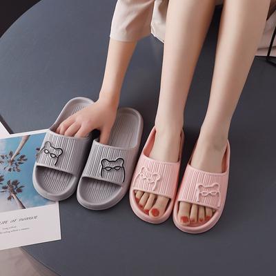 Летние тапочки, домашние, гостеприимные, противоскользящие сандалии для ванной комнаты, женские и мужские домашние тапочки из Эва с героями мультфильмов