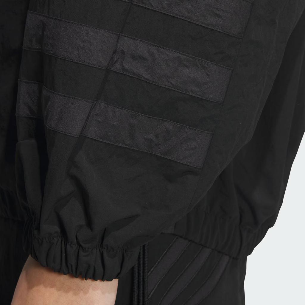 adidas Женская куртка Originals Ruched Track Top черного и белого цвета JD6385