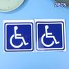 2 PCS Disabled Wheelchair Handicap Car Stickers For Auto Window Rear Windshield Bumper Trunk Universal Vinyl Decals