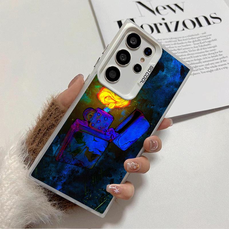 Lighter Cool Pattern Shockproof Phone Case for Samsung Galaxy S26 Edge S25 Ultra S24 FE S23 Plus S21 Cover Anti Fall Fundas