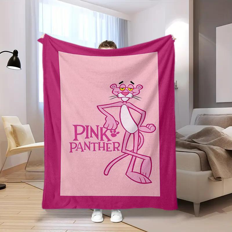 Pink Panther Print Blanket Sofa Blanket Home Decor Outdoor Plush Blanket Machine Washable Christmas Gifts