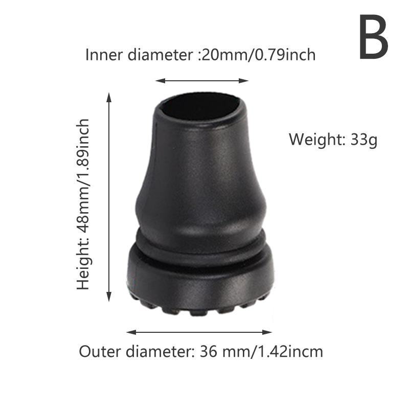 Rubber Tips For Old Man Hiking Poles Trekking Poles Solid T-Handle Walking Stick