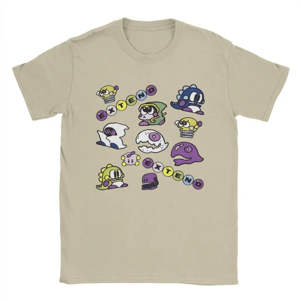 Мужская футболка Bubble Bobble Game, 100% хлопок, новинка, футболки с коротким рукавом и круглым вырезом, футболки больших размеров