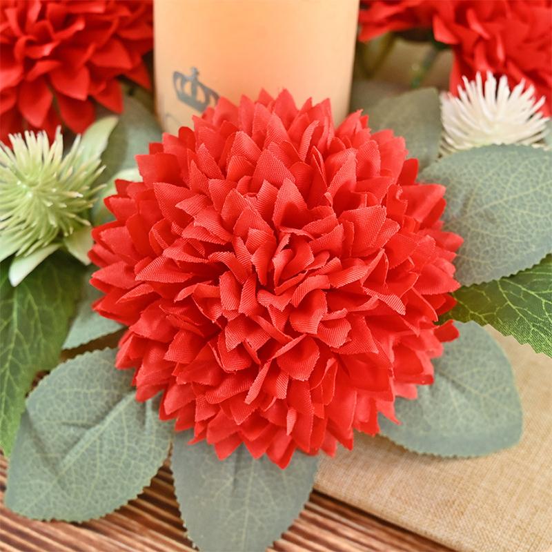 Искусственная Роза Подсвечник Венок Гирлянда Свадебные Шаровые Украшения Орнамент Праздничные Атрибуты