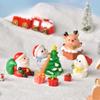 Christmas Hug Christmas Micro-landscape Snow Scene Decorative Items, Cute and Fun Little Snowman Resin Handicrafts