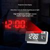 Projection Alarm Clock Temperature Display Easy To Read Rechargeable LED Digital Clock with 180-degree Rotatable Projector Desktop Clock