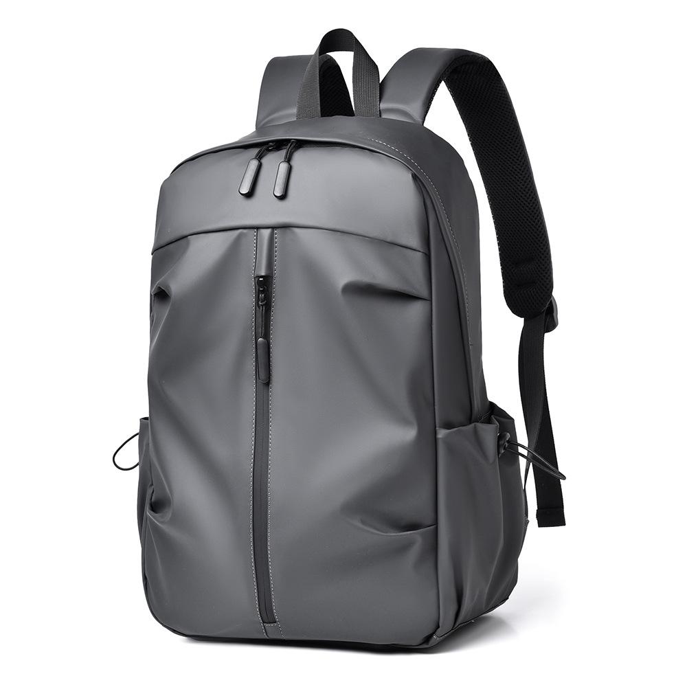 Backpack Men's Business Backpack Outdoor Wear-resistant Fabric Computer Bag Casual Simple Middle School Student Travel School Bag