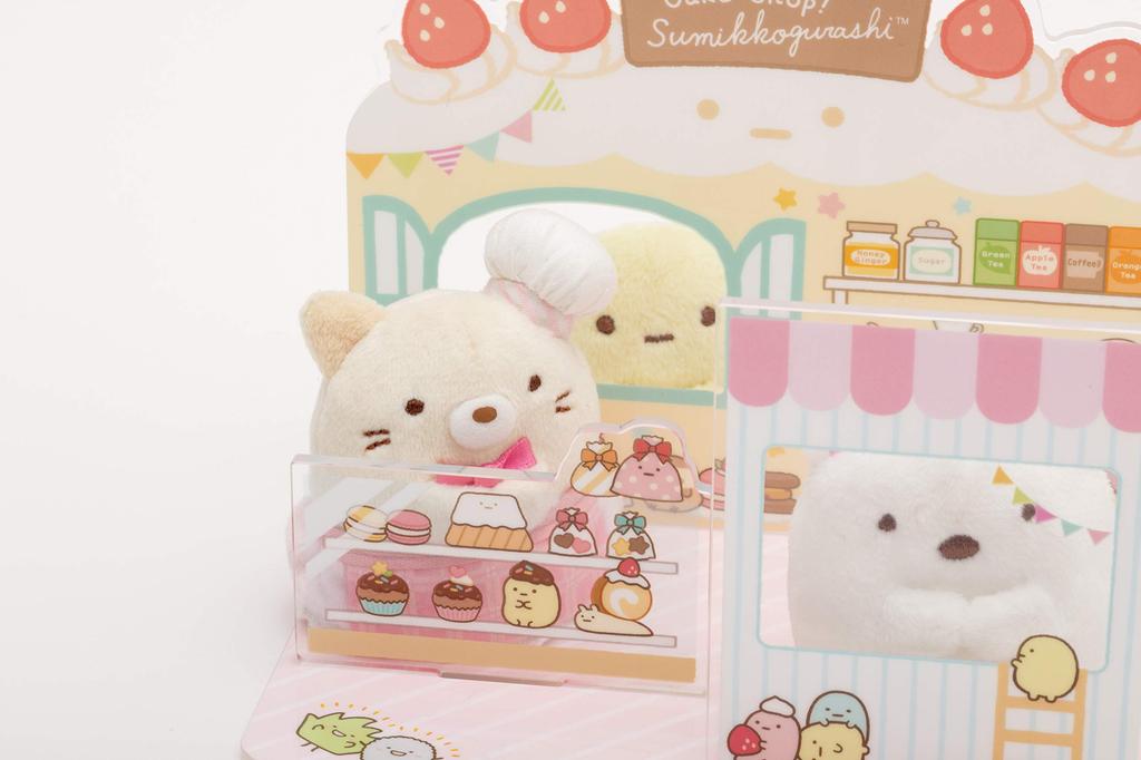 San-X Sumikko Gurashi Коллекция Sumikko Gurashi Серия Работа Игра Сцена Акриловая Подставка Кондитерская FR72501