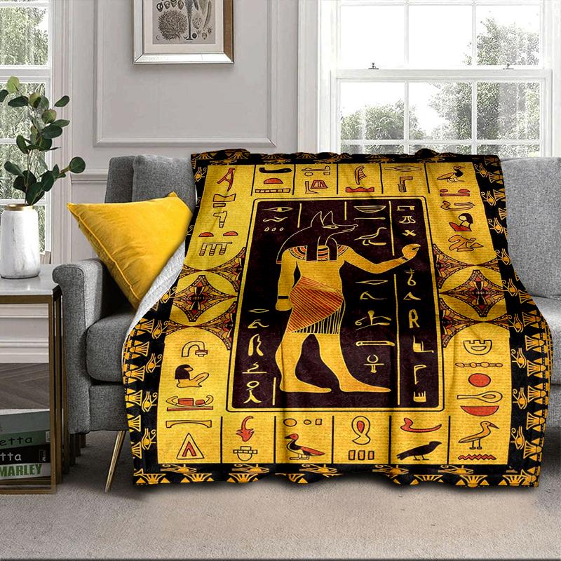 Ancient Egyptian Hieroglyphics Blanket Flannel Blanket Throw Blanket Sofa Cover Blanket Soft Premium Blanket Picnic Blanket Tv Blanket Gifts