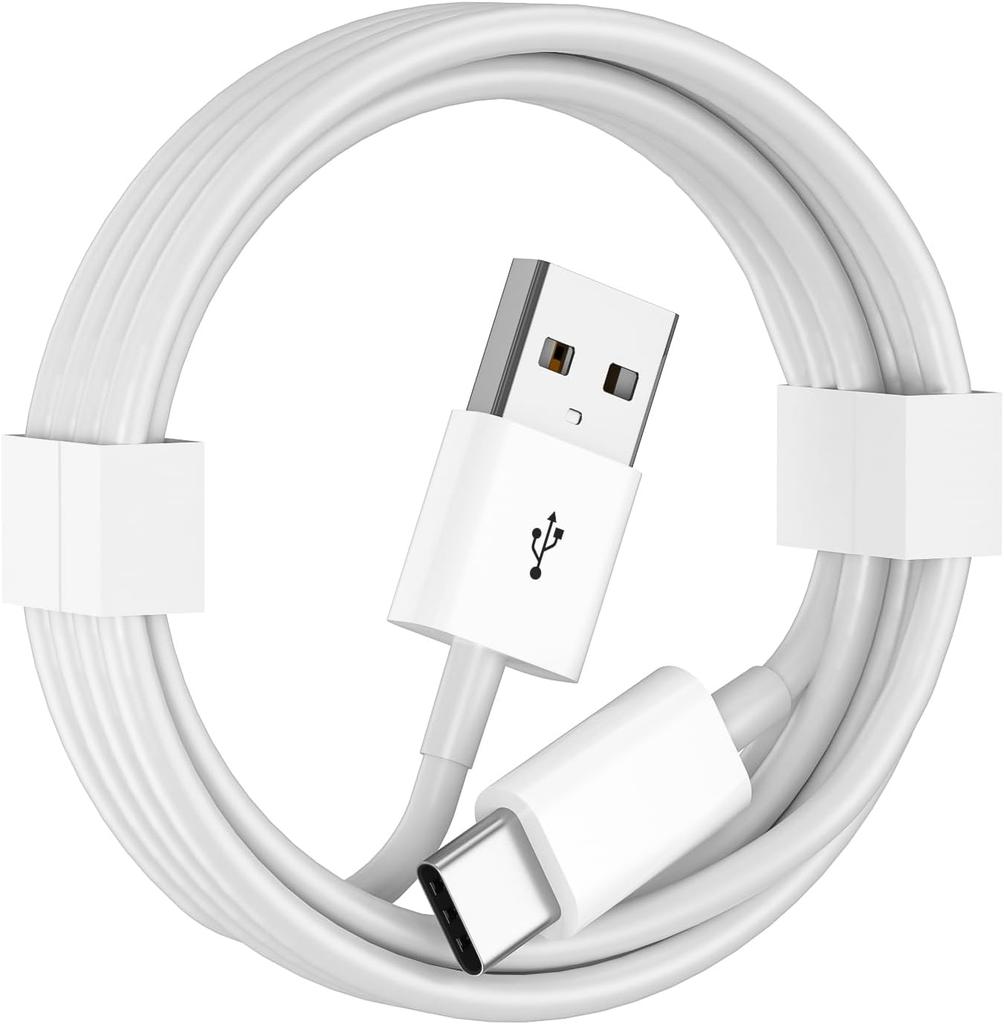 Быстрая зарядка USB C Кабель для передачи данных для 17 Pro Max 15 16 Huawei Samsung Зарядное устройство Шнур Тип C Линия Белый 3A Провод Carplay