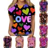 Women's Casual Fashion Valentine's Day Printed Short-Sleeve Top/T-Shirt