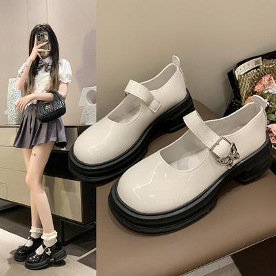 Модные женские весенние туфли Мэри Джейн на толстой подошве женские мокасины слипоны дизайнерские повседневные кожаные туфли Оксфорды для студентов