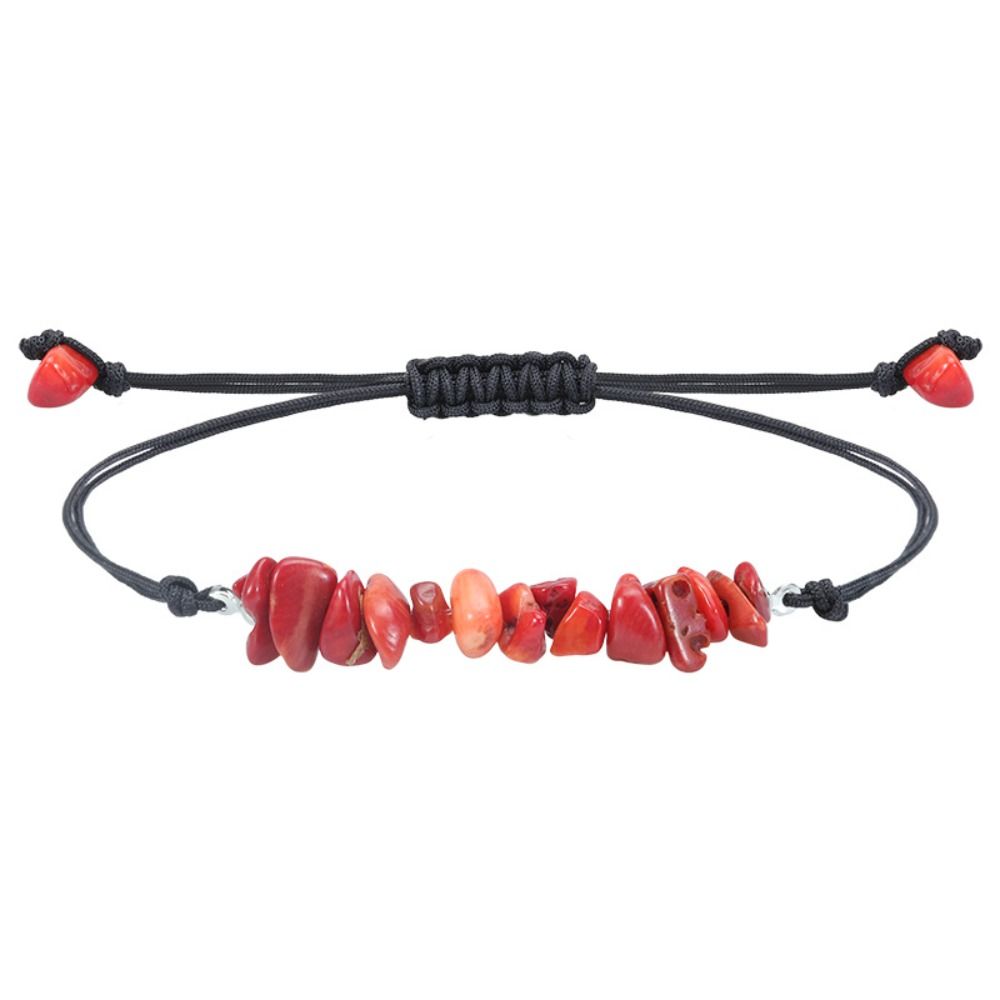 Ins Amethysts Bracelets Colored Gravel Bracelet Beads New Irregular Gravel Bracelets