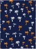 Coconut Palm Tree Throw Blankets All Season Ultra Soft Warm Summer Tropical Theme Fleece Blanket for Home Bed Sofa Couch Chair O