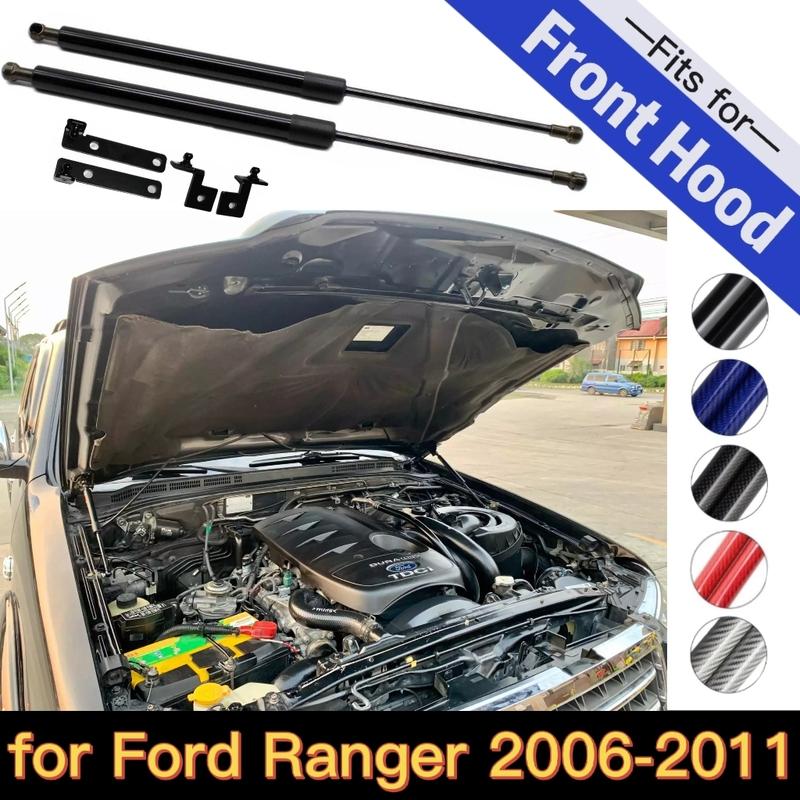 Газовые упоры капота для Ford Ranger PJ / PK 2006-2011 Передний капот Модификация Подъемные стойки Амортизаторы Газовые пружины Аксессуары