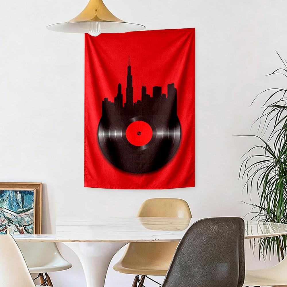 Love Records Wall Decor Tapestry Art For Pet Memorial Birthdaywedding Party Backdrop Family Gift