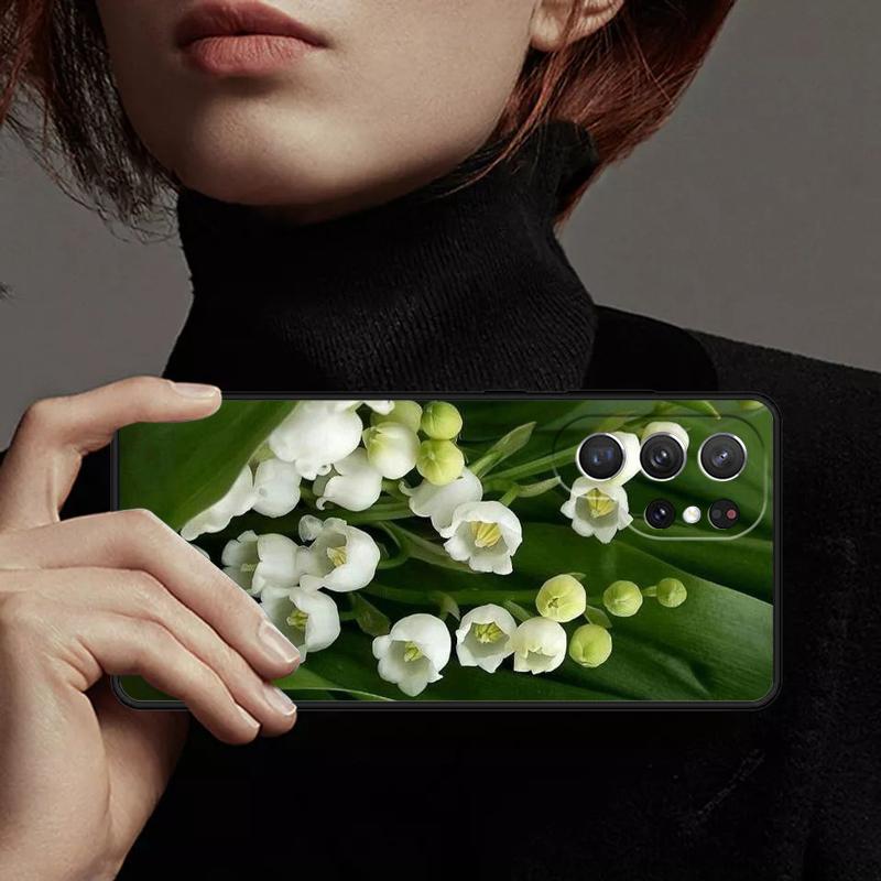 Lily of the Valley Flower Phone Case Cover For Samsung GalaxyS25 S24 Ultra S23 S22 Plus S21 FE S20 Note 10 20 Pro lite