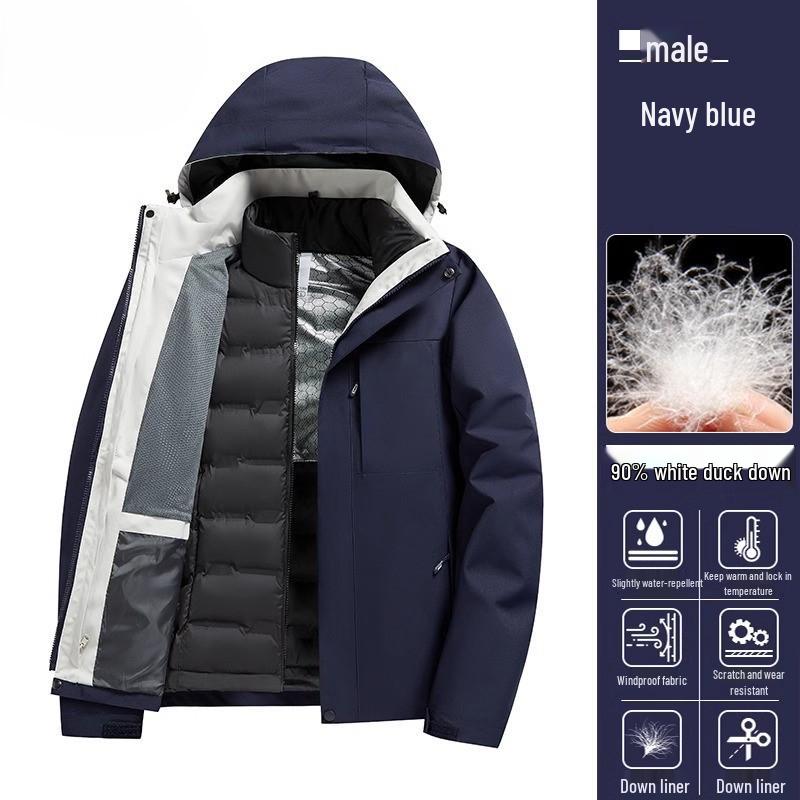 Camel Outdoor Женская водонепроницаемая пуховая парка 3-в-1 для зимнего туризма и альпинизма