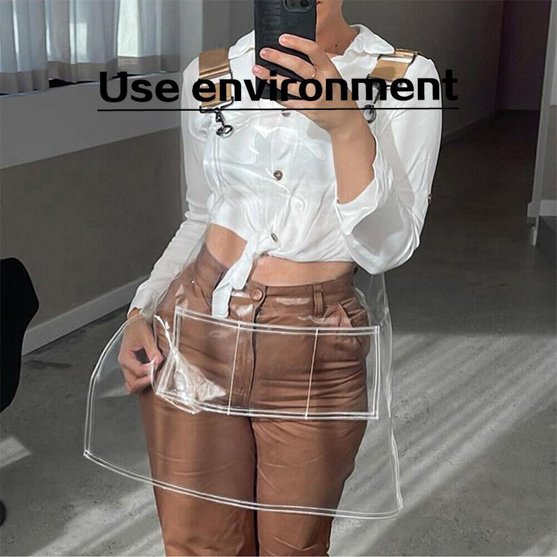 Прозрачный фартук для парикмахера, парикмахера, шеф-повара, водонепроницаемый маслостойкий фартук