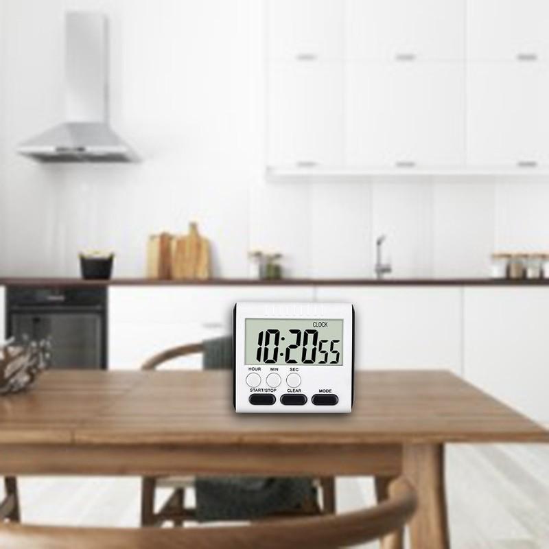 Magnetic Kitchen LCD Digital Kitchen Timer 1PCS 24 Hours 60x28mm Alarm BlACK Count Up Down Clock Large Hot New