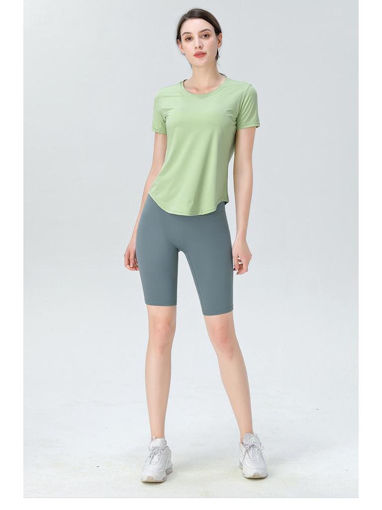 Дышащая футболка для йоги с ледяной прохладой: Быстросохнущий, влагоотводящий фитнес-топ