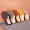 Plush Cotton Slippers for Women, Winter Thick-soled Warm Slippers, Indoor Anti-slip Home Wool Slippers, Home Couple Slippers