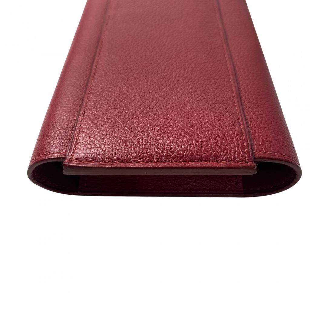 Подержанный кошелек HERMES Красная серия Evercolor Женский