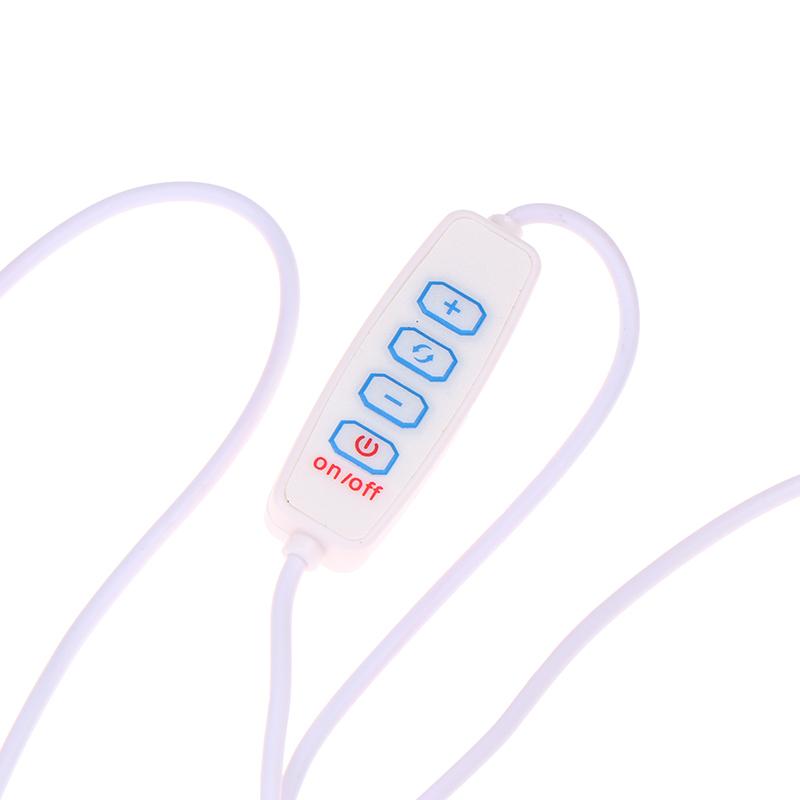 Светодиодная лампа для зеркала макияжа со съемными лампочками, питание от USB, косметическое зеркало со светом, освещение для туалетного столика, регулируемые светодиодные лампы для туалетного столика
