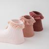 5Pairs Lace Baby Ruffle Socks Cotton Toddle Walking Socks Sweet Kids Tube Sock  Princess