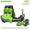 Беспроводной садовый пылесос-воздуходувка Greenworks 40V