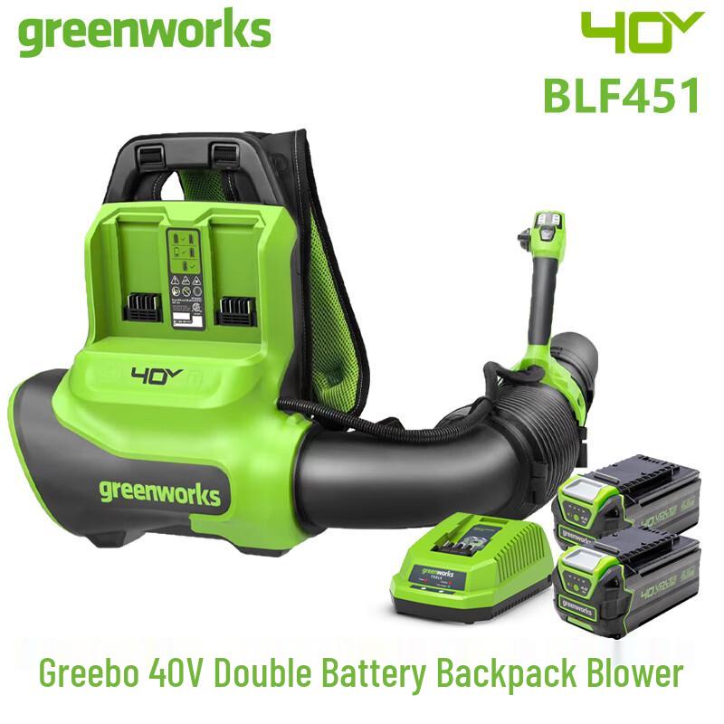 Беспроводной садовый пылесос-воздуходувка Greenworks 40V