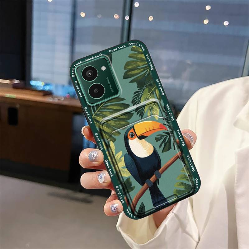 Противоударный чехол из ТПУ для телефона Nokia HMD Pulse/Pulse+/Pulse Pro Слот для карт Задняя крышка Модный дизайн Граффити Ударопрочный
