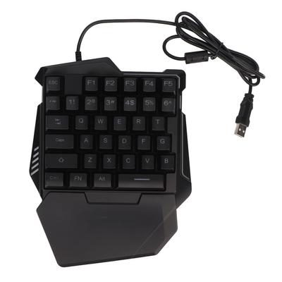 Одноручная игровая клавиатура 35 клавиш Цветная подсветка Профессиональный USB-интерфейс Эргономичная RGB