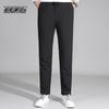 XueZhongFei Men's Winter Goose Down Straight-Leg Pants