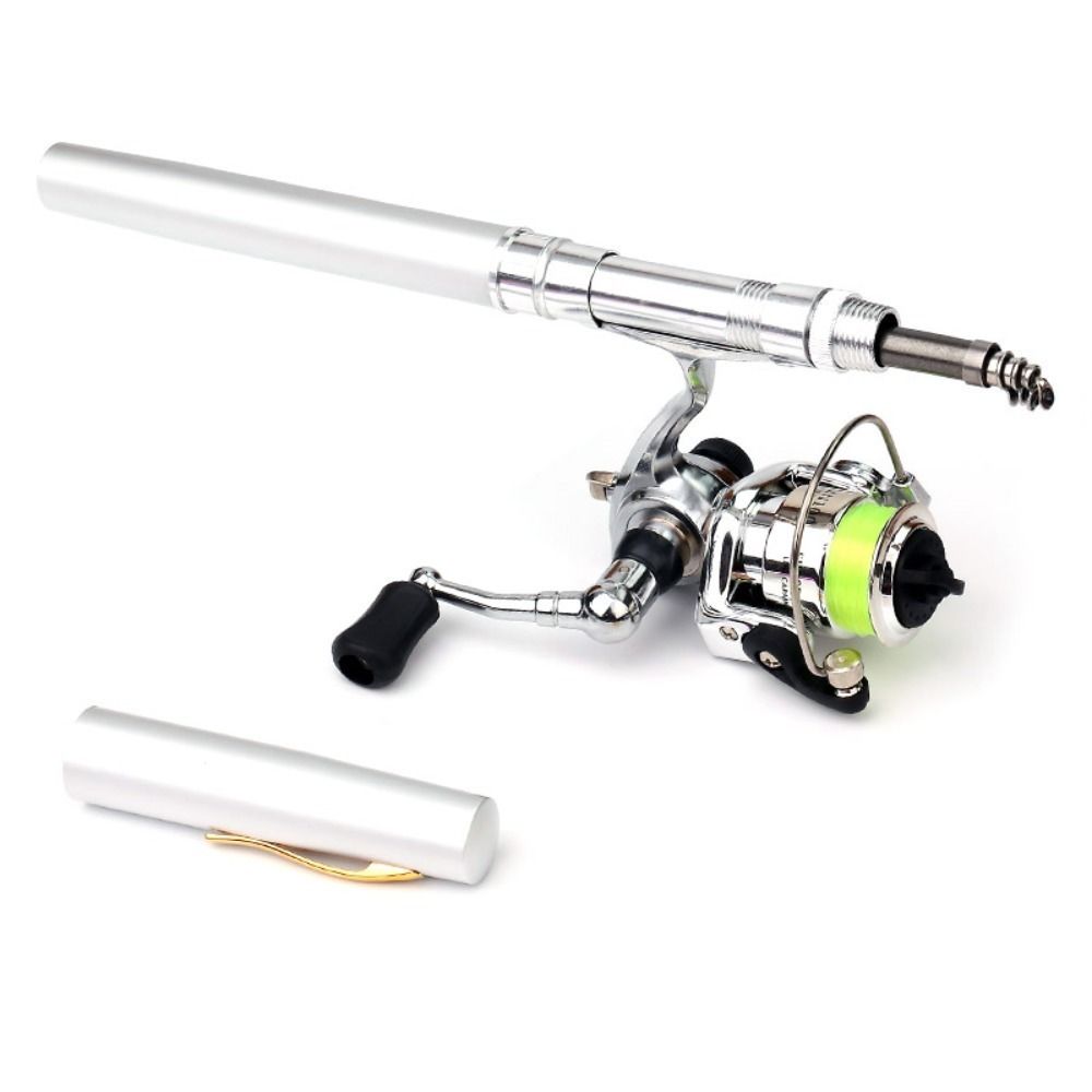 Collapsible Fishing Rod Reel Combo Mini Fishing Rod Kit Pocket Fishing Rod Kit for Freshwater