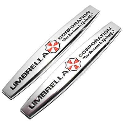 2 шт. Новый 3D металлический UMBRELLA CORPORATION Resident Evil логотип автомобиля наклейка боковая эмблема значок авто задний багажник украшение наклейка Стайлинг